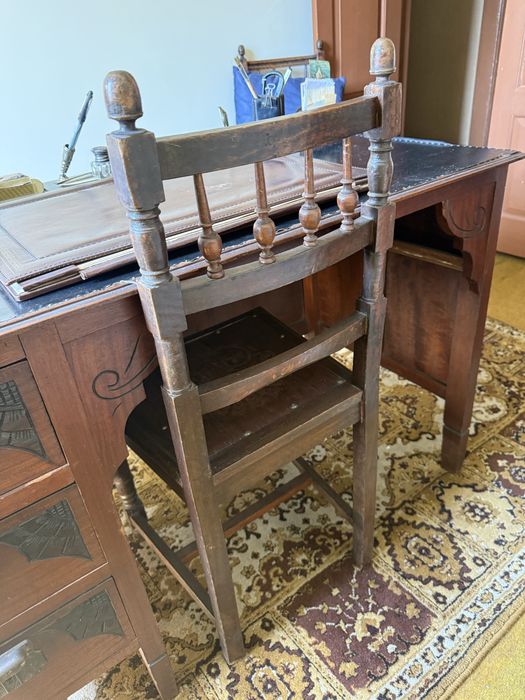 Mesa de escritório em madeira dos anos 70