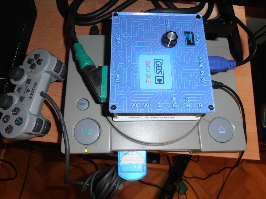 Konsola playstation 1 psx + emulator psio + gbs control