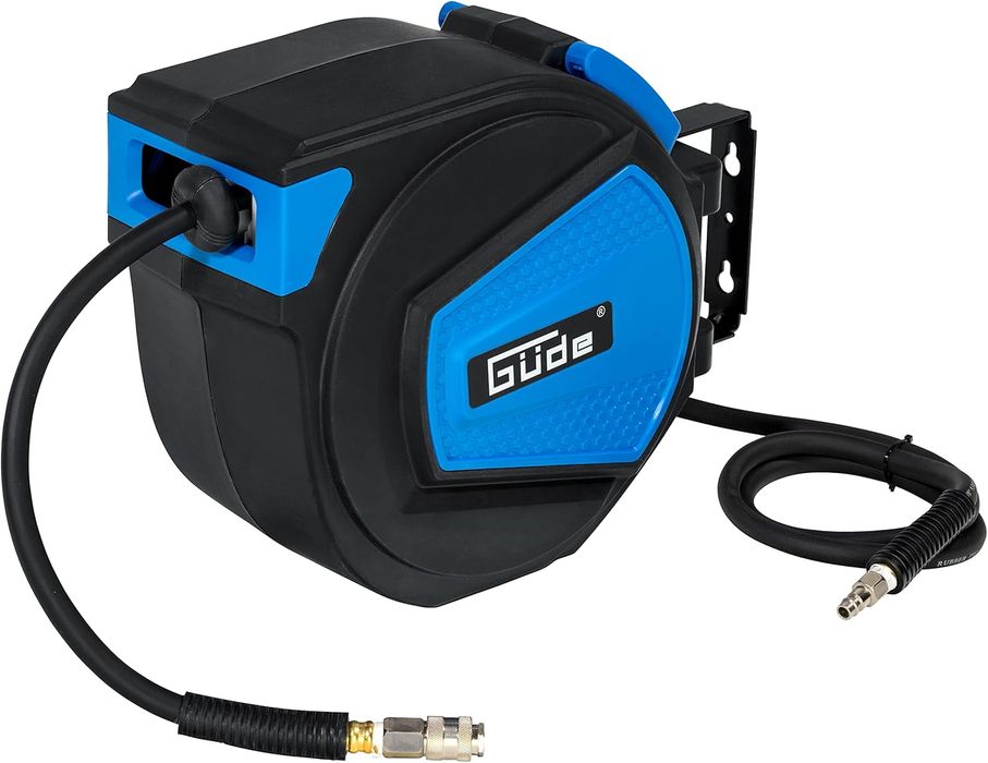 Güde 02882 Automatyczny Zwijacz Węża 15 m 12 bar 9,5 mm Niebieski