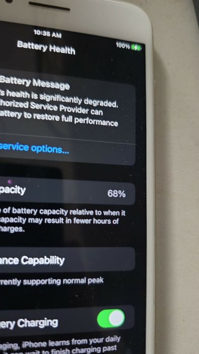 Iphone 7+  kondycja 68%