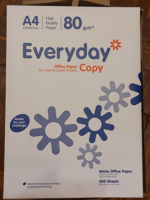 Офисная бумага А4 80 г/м2 500 листов Everyday(Офісний папір)