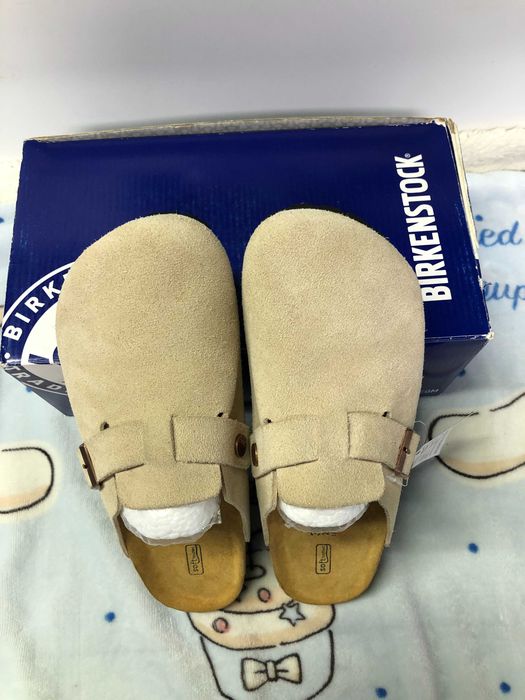 Birkenstock Boston Soft Footbed Beżowy kolor Rozmiar 39