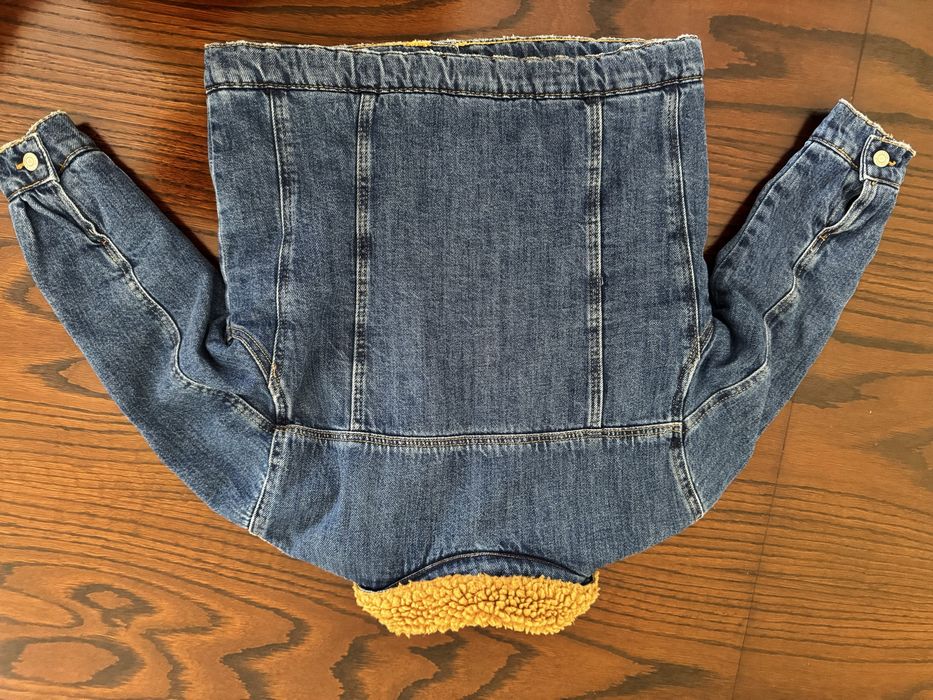 Куртка, джинсова, тедді як нова, zara, Зара, 5/6 років 116 ріст