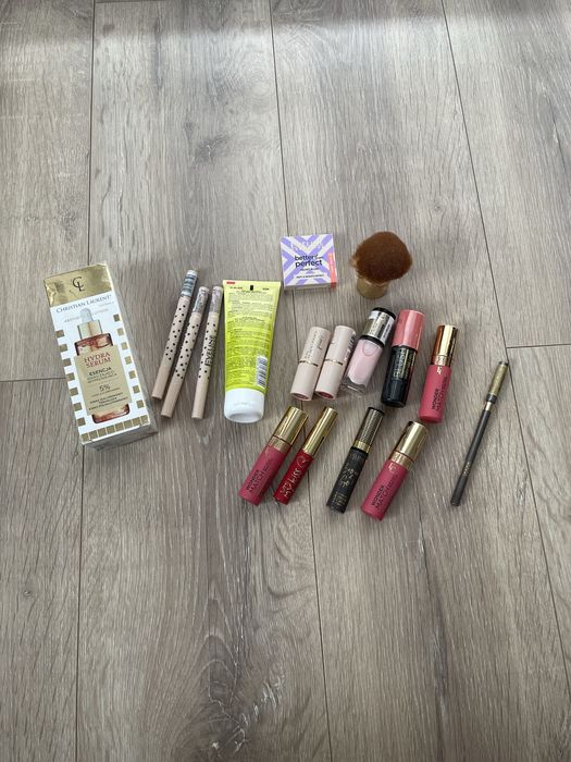Zestaw kosmetyków Eveline Christian Laurent serum róż peeling Nowe