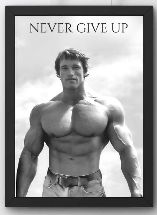 Plakat Motywacyjny Arnold Schwarzenegger Rama 30x40 cm