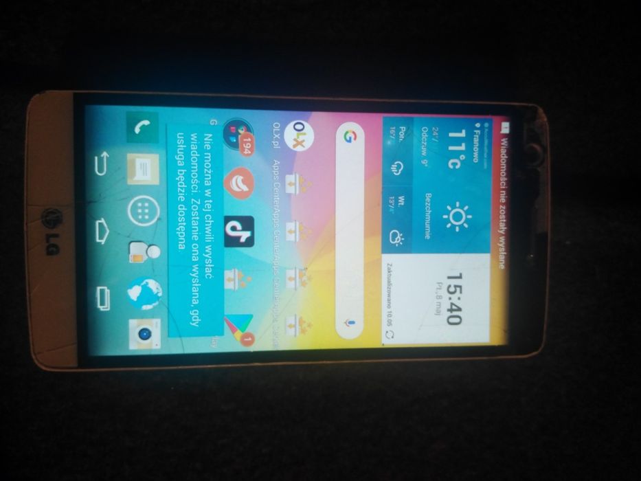 Telefon LG D722 bialy