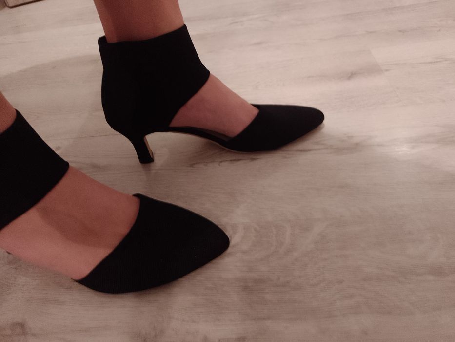 Sandały czółenka na obcasie eleganckie