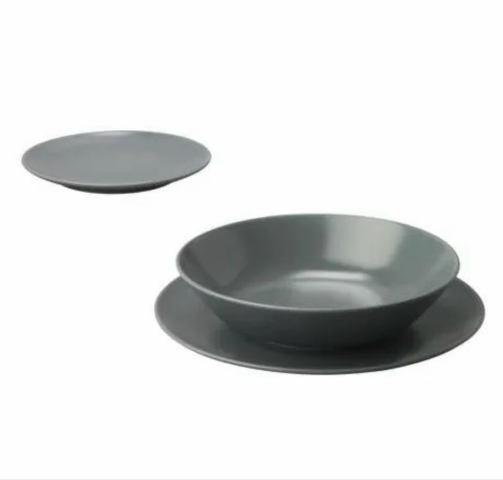 Nowy zestaw obiadowy - 18 talerzy Ikea Dinera