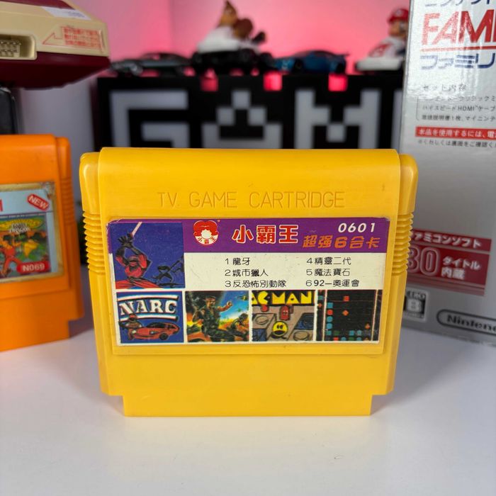 Збірник Ігор Famicom Dendy 6 in 1 Ninja Crusaders, NARC, Cabal, Ms. Pac-Mac, Jewelry, Track & Field картридж збірка на денді асортимент збірок ігор