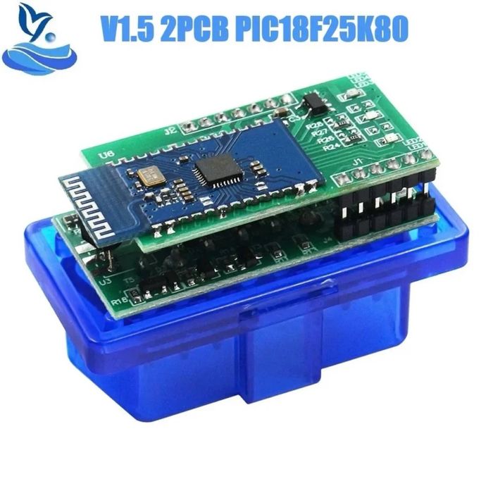 Автосканер ELM 327 OBD2 V1.5 Двухплатный чип pic18f25k80 САМОВЫВОЗ