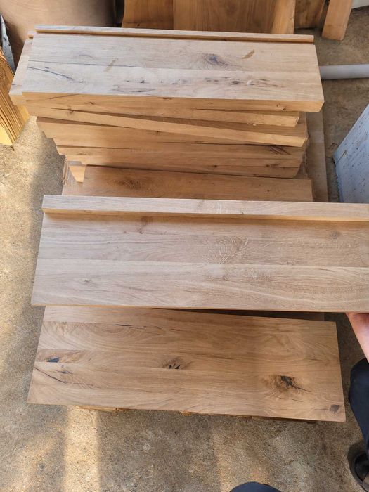 Stół blat schody TANIO  dębowy lity AB 40mm | Blaty Dębowe na Schody