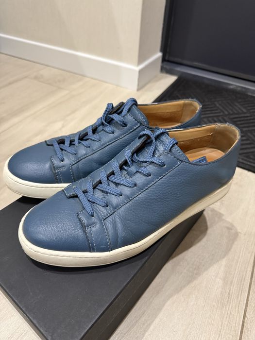 Кожаные кеды Santoni