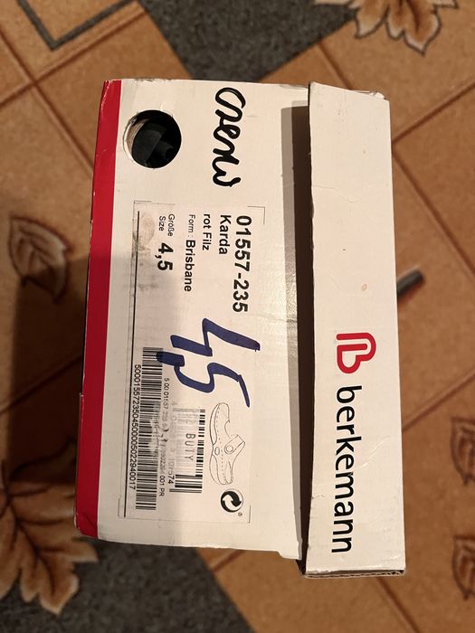 Klapki kapcie filcowe Berkemann 37,5