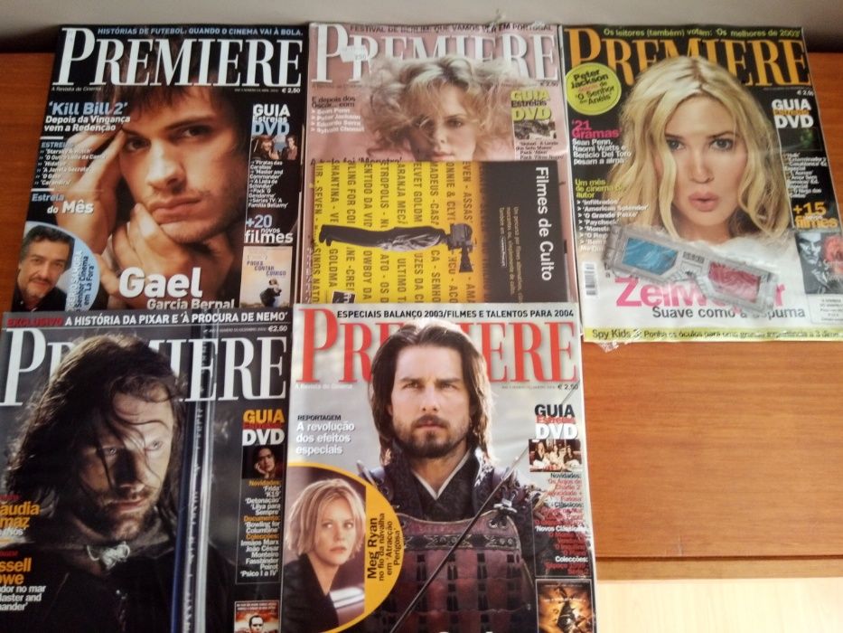 Revistas Cinema - Premiere em português - 2003 a 2006