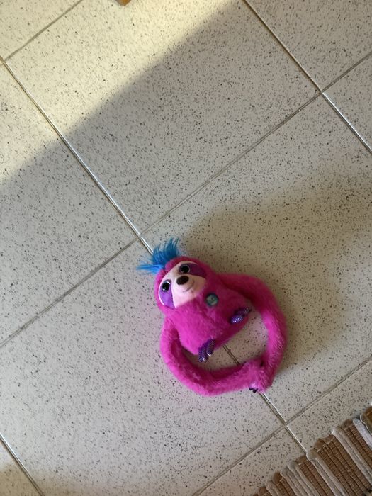 Animal em peluche rosa
