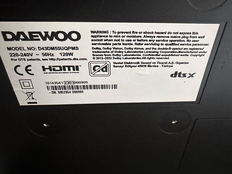 Vendo Smart TV daewoo