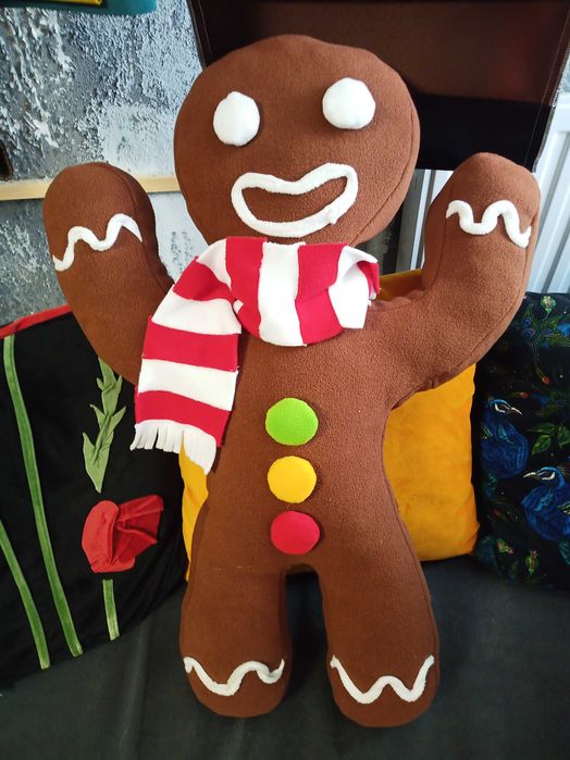 Duża lalka-pluszak CIASTEK - postać z filmu SHREK 69×48 cm