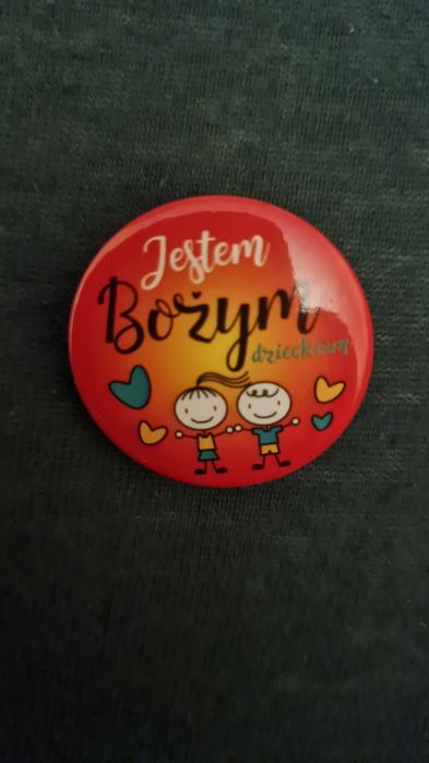 Znaczek Button Jestem Bożym Dzieckiem