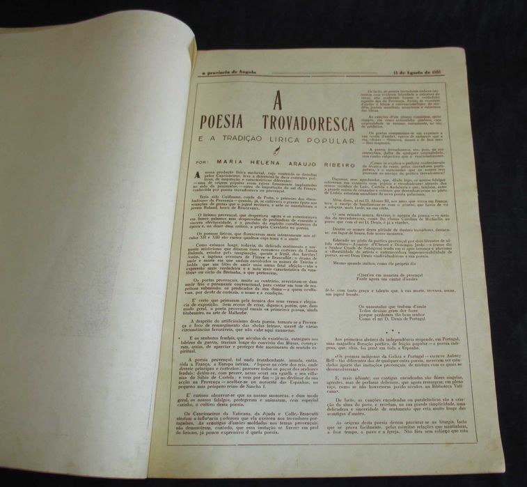 Livro A Província de Angola Edição de Quinze de Agosto 1936