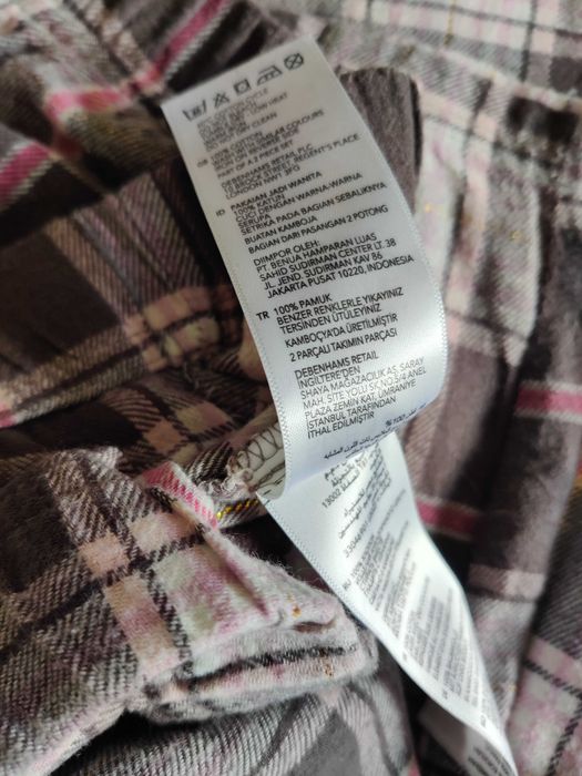 Spodnie piżamowe damskie bawełna flanelowa