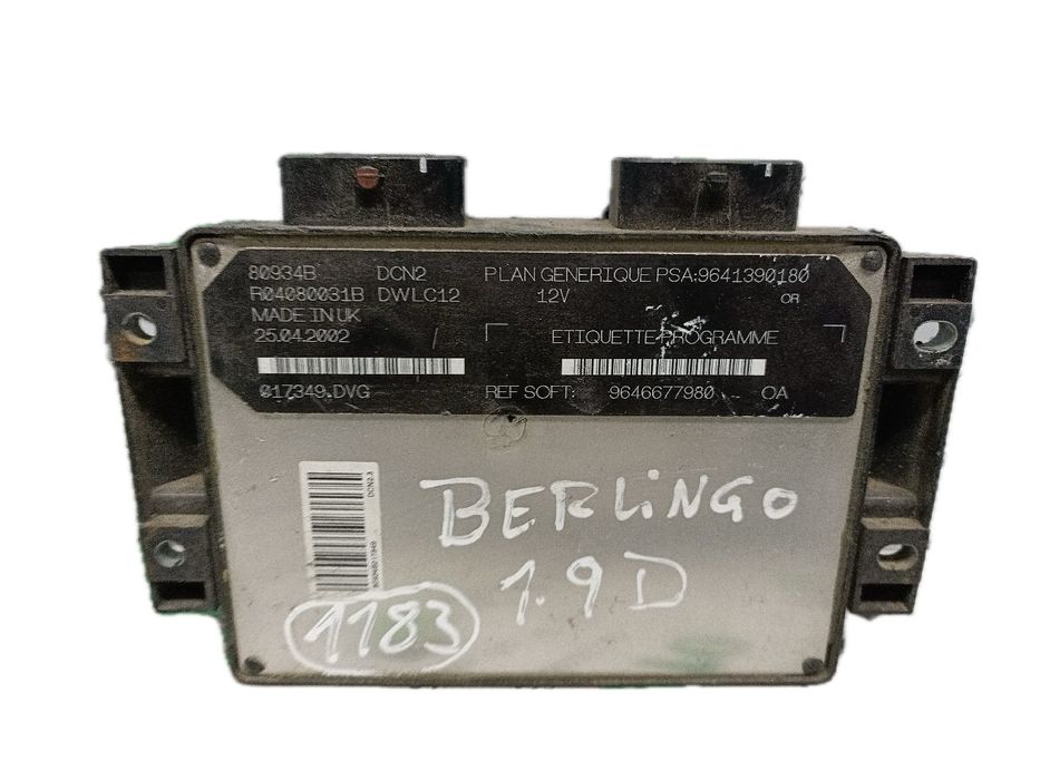 Centralina motor / ECU CITROËN Berlingo Van (M_)