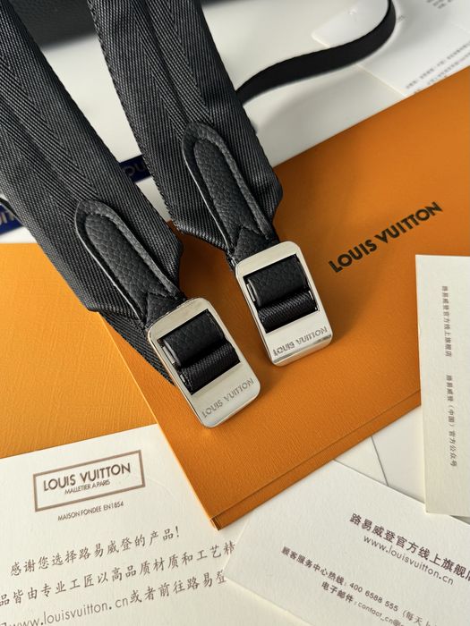 Рюкзак Louis Vuitton Steamer, чоловій чорний рюкзак луі вітон , backpack