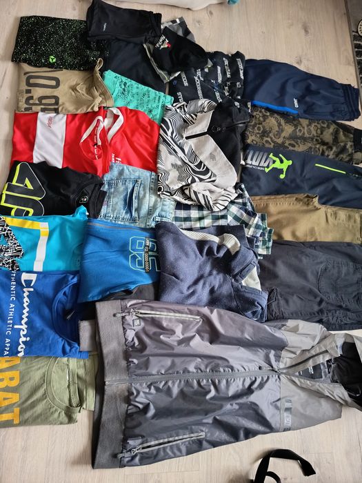 Mega paka paczka zestaw 25 szt.ubrań dla chłopca 158-164+ nowe buty