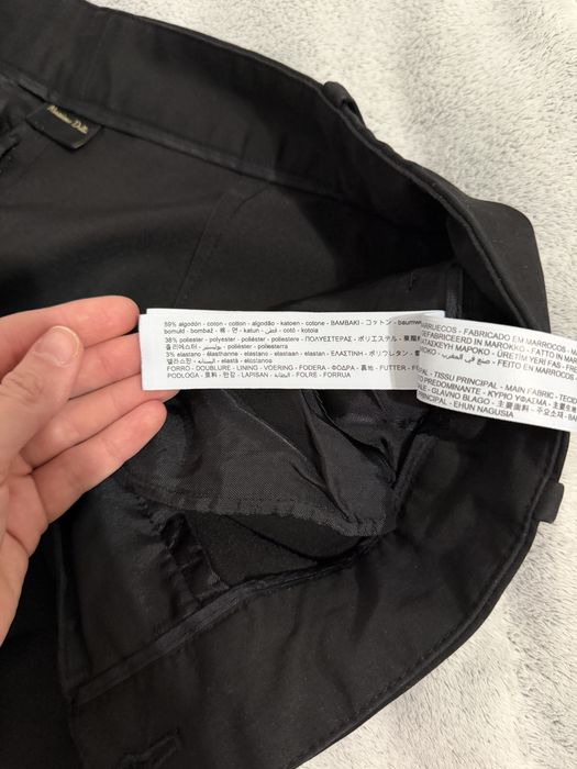 Czarne spodnie cargo Massimo Dutti, M