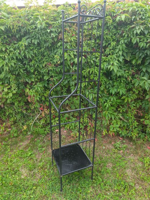 Regał do łazienki metalowy z ikea model romnskar 176x42x40