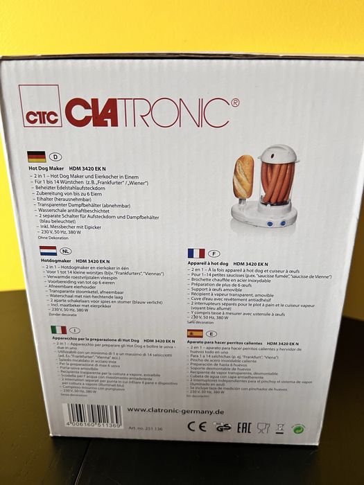 HotDog maker Clatronic433491962674565121