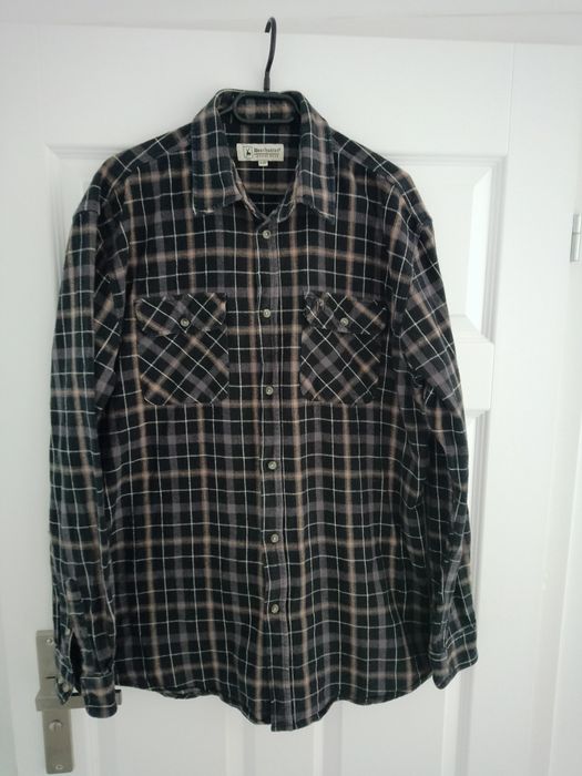 Deerhunter bawełniana koszula w kratę myśliwska łowiecka codzienna do lasu na polowanie