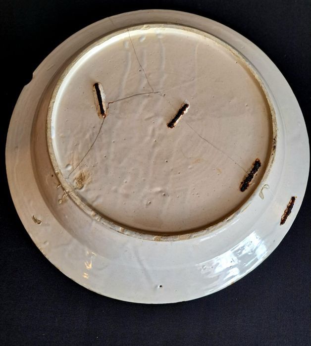 Prato antigo em Faiança portuguesa 36cm