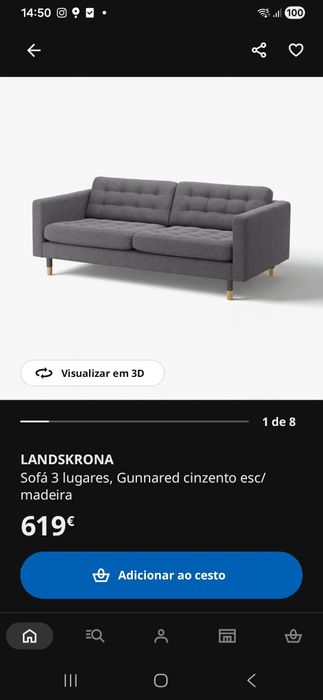Sofa 3 lugares  Boa oportunidade