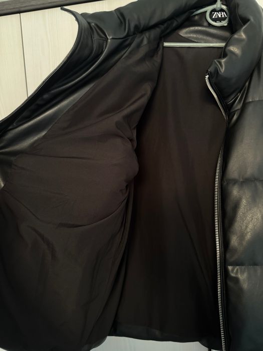Чоловіча зимова Zara EUR L USAL MEX 42 екошкіра