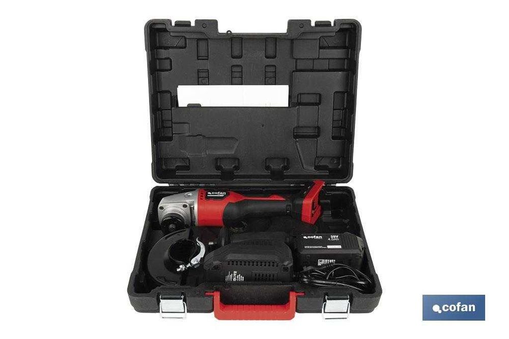 Rebarbadora a Bateria Li-on + Bateria 20V 4 AH + Carregador rápido