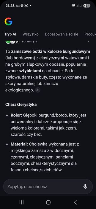 Botki sztyblety na słupku, zamsz naturalny