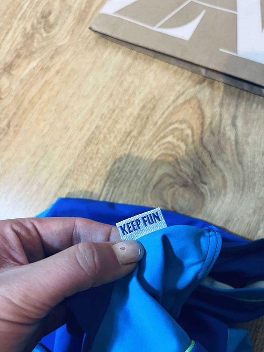 Keep fun 164 xs strój kapielowy damski dziecięcy niebieski