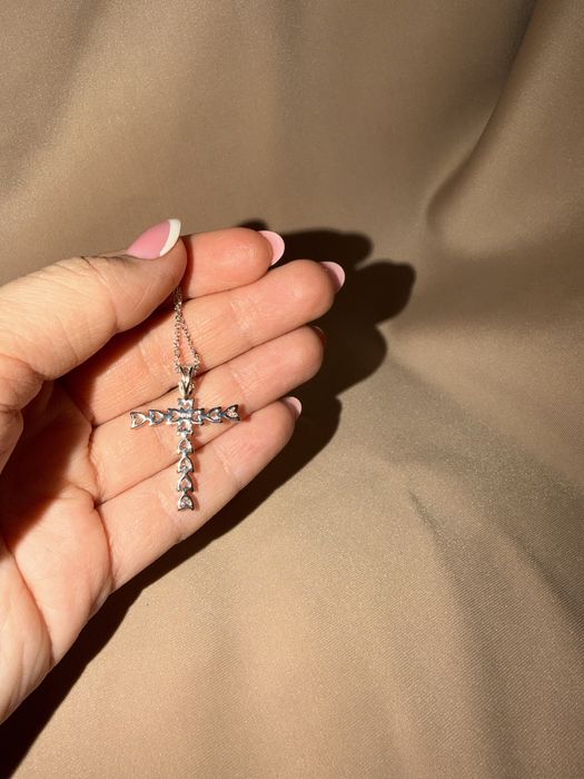 Хрестик срібний 925