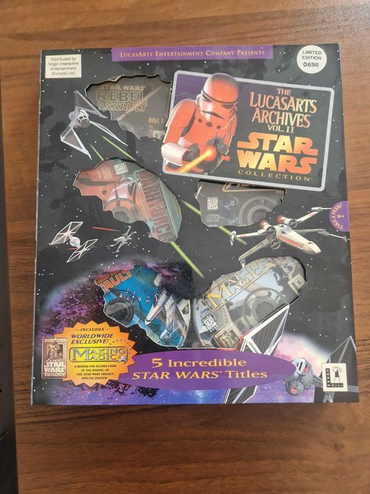 LucasArts Archives vol II PC CD BIG BOX star wars