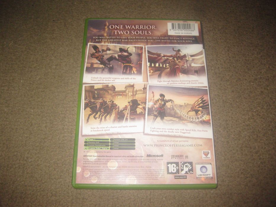 Jogo "Prince of Persia: The Two Thrones" para a XBOX/Completo!