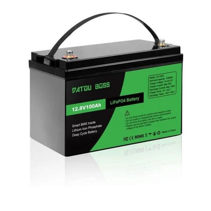 Акумулятор 12.8V 100Ah LiFePO4 Datouboss, BMS, 1280Wh