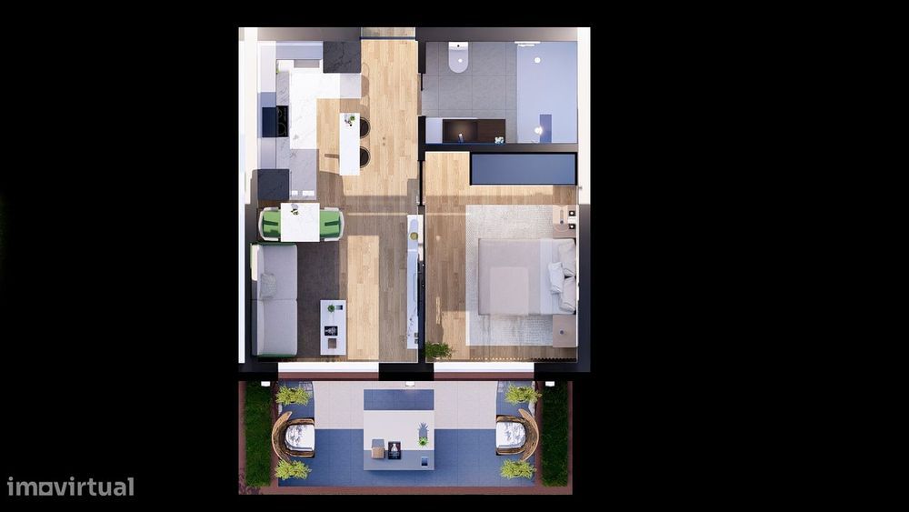 Apartamento T1 Novo à venda com garagem no coração de Vilar de Paraiso