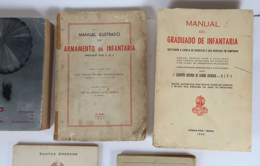 Militaria - 5 livros antigos