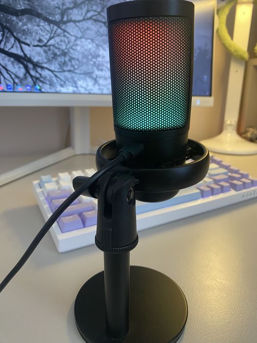 Мікрофон для комп’ютера / ноутбука + підсвітка RGB