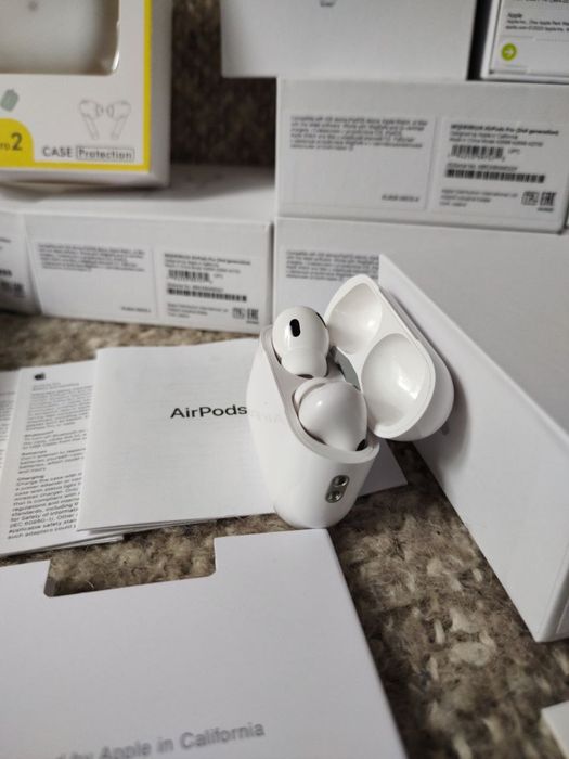 Airpods pro2, шумоподав чіп airoha lux якість 1:1 бездротові навушники