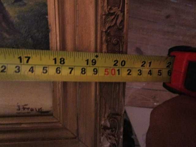 quadro a óleo pintura antiga com moldura