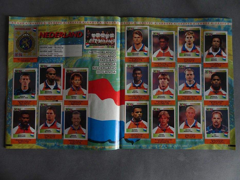 Caderneta de cromos completa futebol Europa 96 Euro 96 Panini