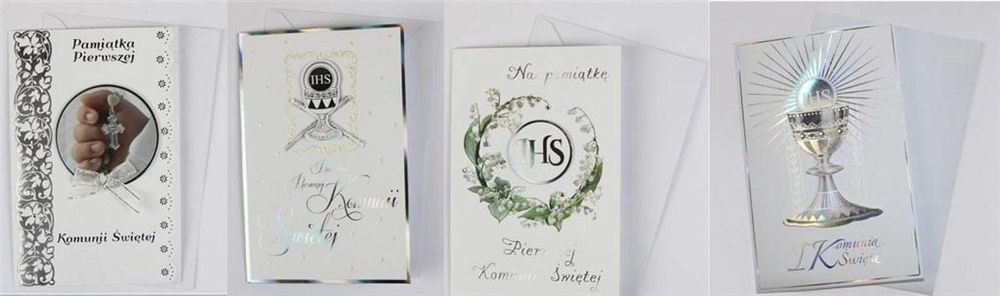 Karnet Komunia MIX (12szt) Polkart oprawa: folia