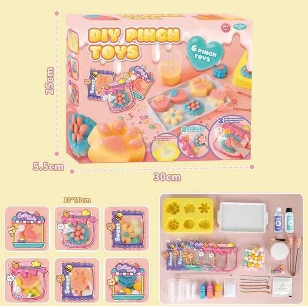 Набір для виготовлення Сквішей Таба Лапок 6в1 творчий набір для дітей