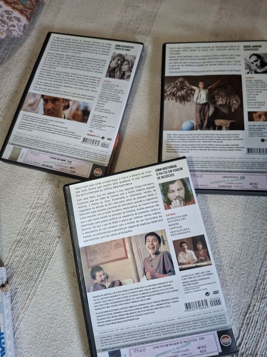 três dvds Grandes Realizadores Jornal Público por sete euros conjunto